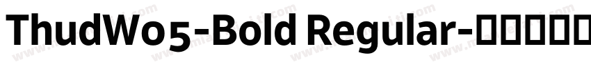 ThudW05-Bold Regular字体转换